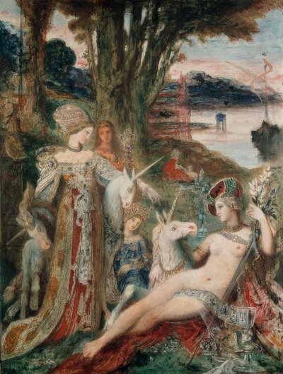 The Unicorns by Gustave Moreau